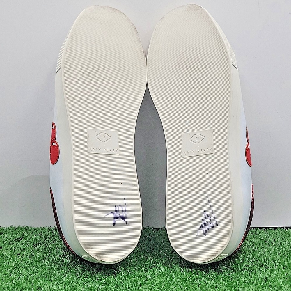 Katy Perry  Collection Womens Shoes 8.5 Medium Lace-Up Sneakers The Rizzo Cherry - Picture 9 of 12